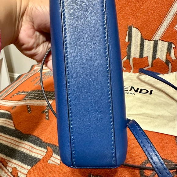 FENDI ❤️🌟MINI PEEKABOO LAMBSKIN LEATHER ⭐️ - Picture 7 of 12